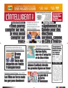 L’Intelligent en PDF :        Stabilité en Guinée et en Côte d’Ivoire et renforcement de l’axe Conakry-Abidjan     Mamadou Doumbouya : “Vous pouvez compter sur moi. Je veux aussi compter sur vous”