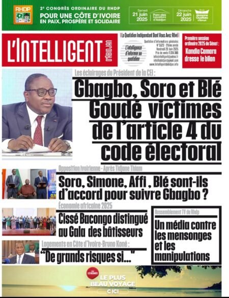 L’Intelligent en PDF :     Liste électorale – Kuibiert :    «  Pourquoi  Gbagbo  radié   alors  que le juge n’a pas ordonné la suspension de ses droits »