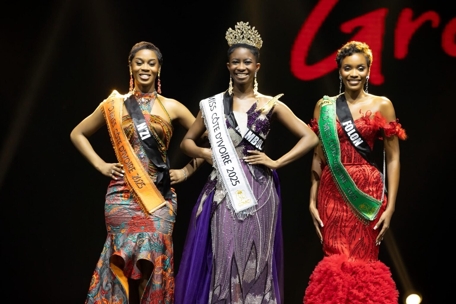 Finale Miss-Côte d’Ivoire 2025-  Venue du Hambol, Fatima Koné  repart avec la couronne