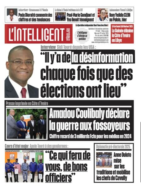 L’Intelligent en PDF:   Interview – Sidi Touré depuis les USA : “Il y’a de la désinformation chaque fois que des élections ont lieu”   Sidi Touré a indiqué  lors de sa visite aux USA  qu’ il y’a de la désinformation chaque fois que des élections ont lieu .