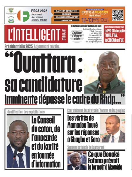 L’Intelligent en PDF:  Kobenan Kouassi Adjoumani à propos du Président Alassane Ouattara : “Sa candidature imminente dépasse  le cadre du Rhdp…”