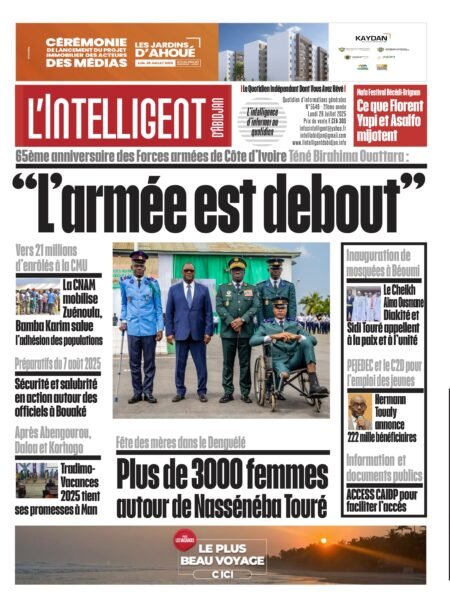 L’Intelligent en PDF:  65ème anniversaire des Forces armées de Côte d’Ivoire- Téné Birahima Ouattara :   « L’armée est aujourd’hui debout, disciplinée et prête à accomplir pleinement sa mission »