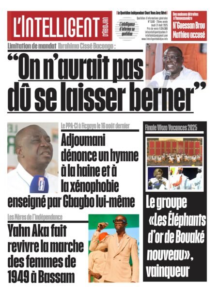 L’Intelligent en PDF:   Limitation de mandat – Ibrahima Cissé Bacongo : « On n’aurait pas dû se laisser berner »