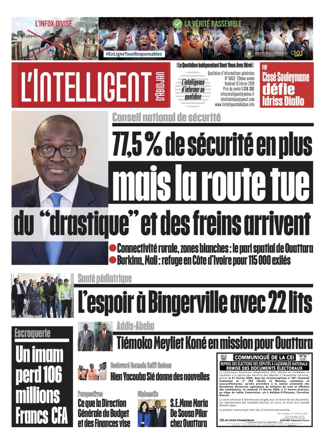 L’Intelligent en PDF:   Conseil national de sécurité   77,5 % de sécurité en plus mais la route tue : du “drastique” et des freins arrivent