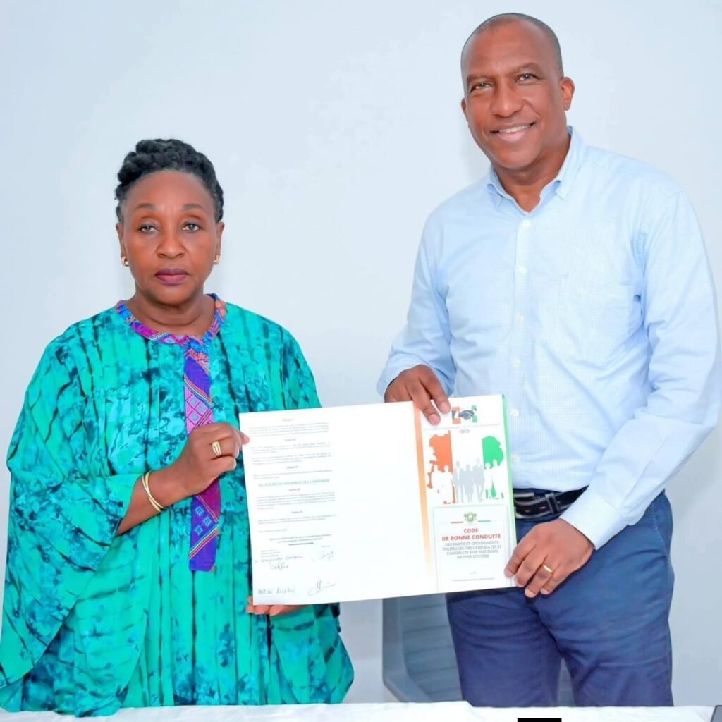 Législatives partielles du 21 février à Toumodi : Les engagements pris par les candidats Raymonde Goudou Coffie et Hervé Alliali Législatives partielles du 21 février à Toumodi : Les engagements pris par les candidats Raymonde Goudou Coffie et Hervé Alliali