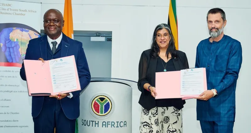 Abidjan accueille la Chambre d’affaires Côte d’Ivoire – Afrique du Sud pour booster les investissements bilatéraux Abidjan accueille la Chambre d’affaires Côte d’Ivoire – Afrique du Sud pour booster les investissements bilatéraux