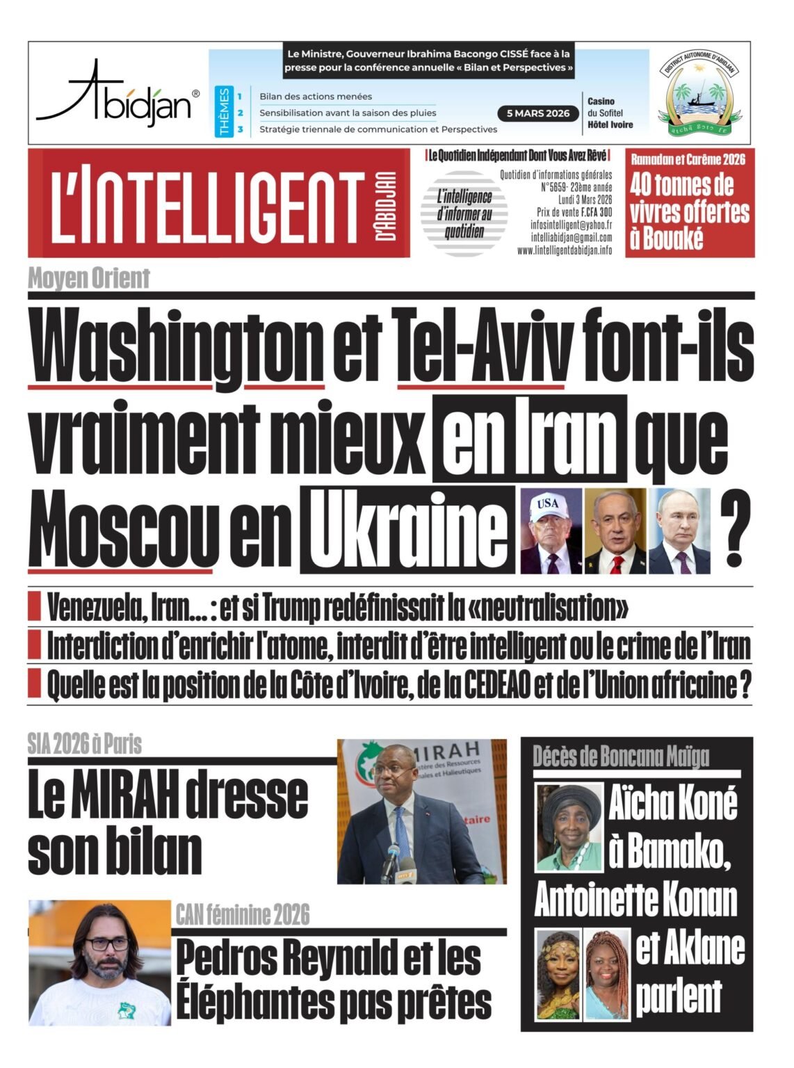 L’Intelligent en PDF: Moyen Orient  Washington et Tel Aviv font-ils vraiment mieux en Iran que Moscou en Ukraine ?