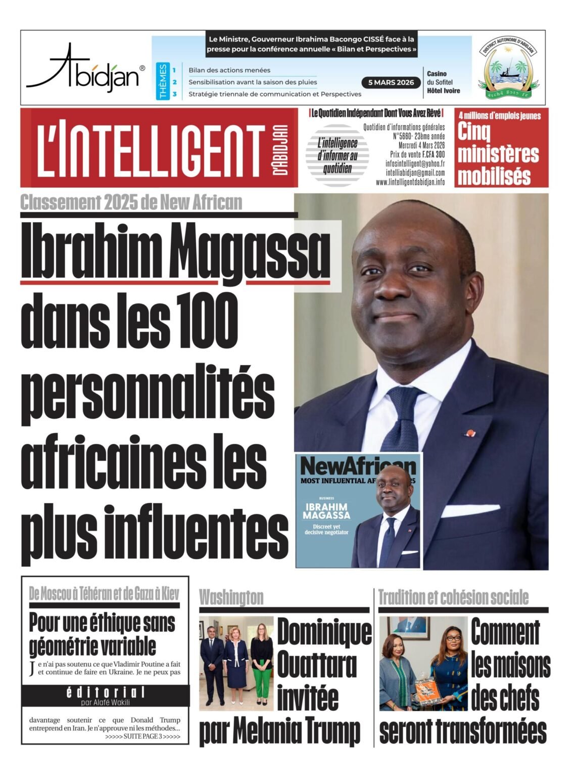 L’Intelligent en PDF : Classement 2025 de New African Ibrahim Magassa dans les 100 personnalités africaines les plus influentes  L’Intelligent en PDF : Classement 2025 de New African Ibrahim Magassa dans les 100 personnalités africaines les plus influentes